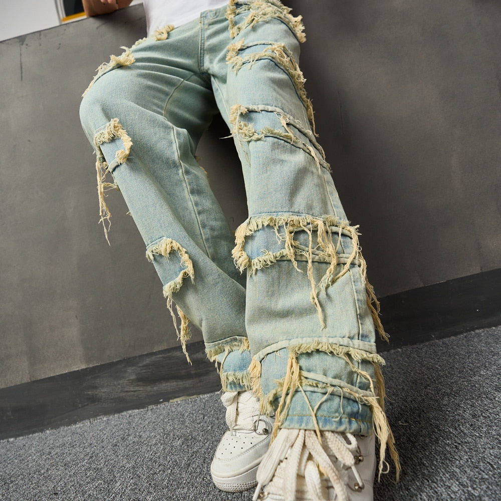 Stylish Ripped Denim Jeans