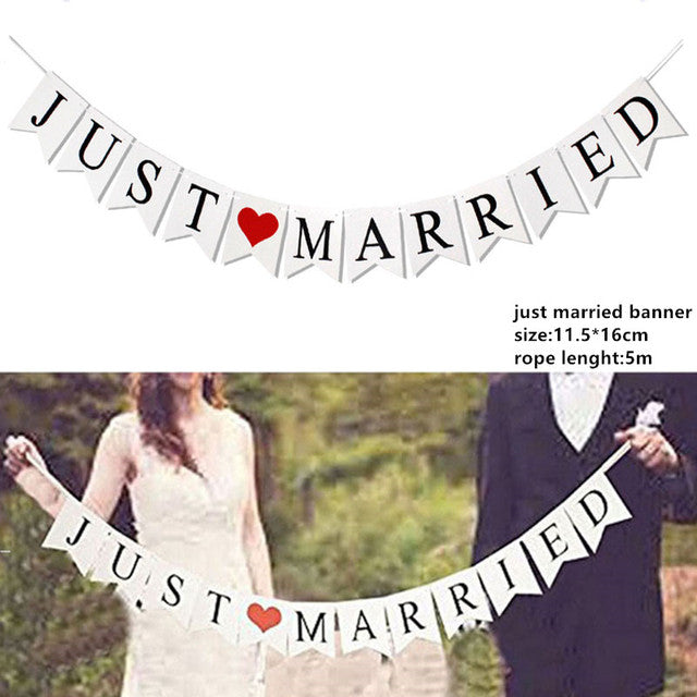 Just Married Photo Props
