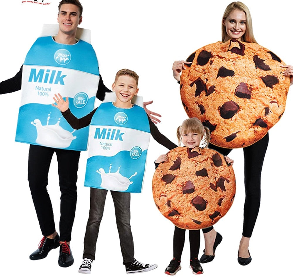 Family Milk & Cookies Costume Set