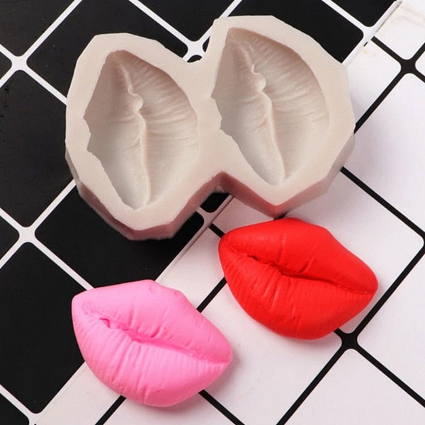 Lip Heart Love Silicone Molds