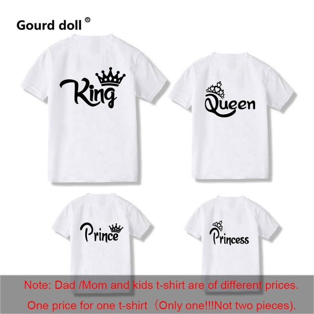 King Queen Family T-Shirts