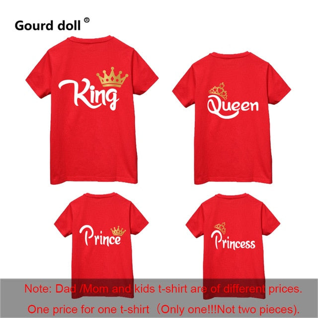 King Queen Family T-Shirts