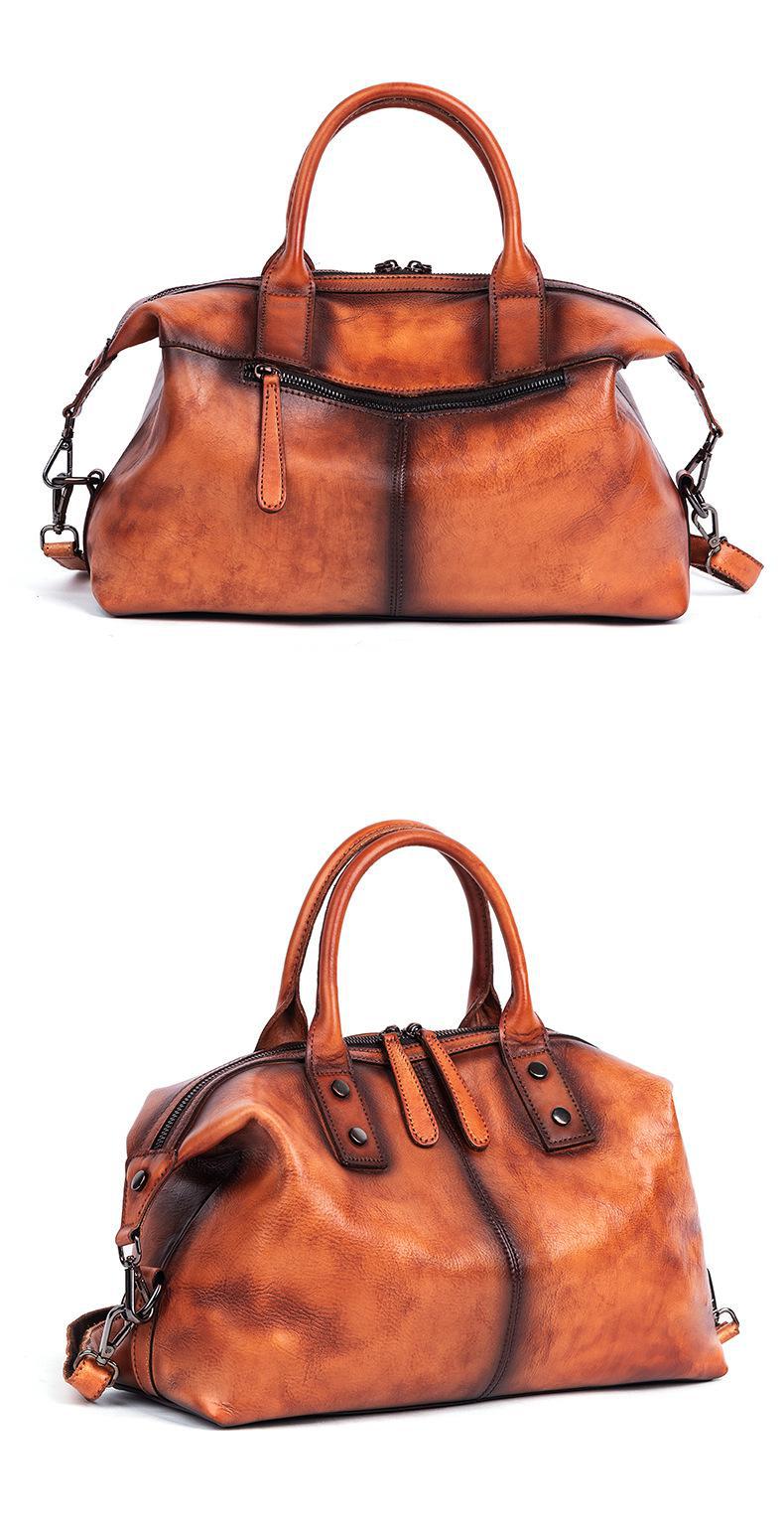 Soft Genuine Cowhide Leather Handbag