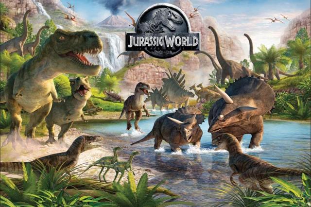 Jurassic World Dinosaur Park Backdrop