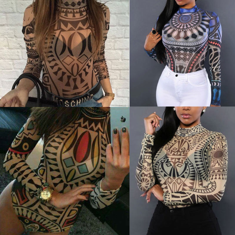 Mesh Tattoo Bodysuit