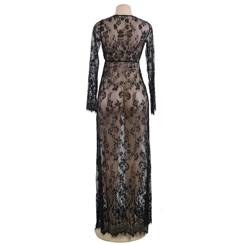 Lace Night Dress with Sarong XL-5XL