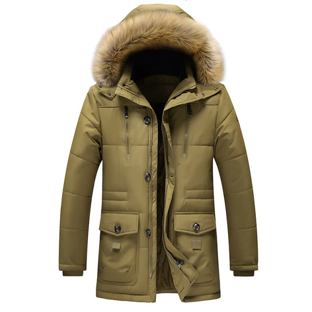 Parkas Fur Collar Coat up to 7XL