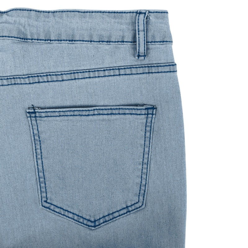 Ripped Flared High Waist Jeans XL-5XL