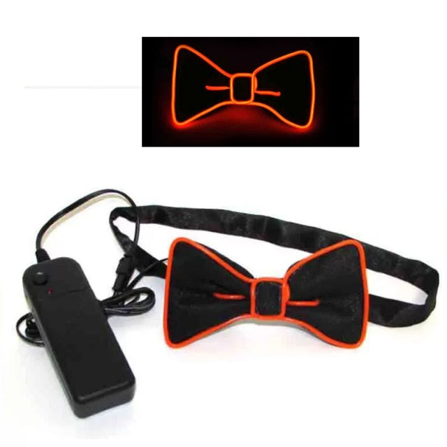 Light Up Men’s LED Suspenders and Bow Tie