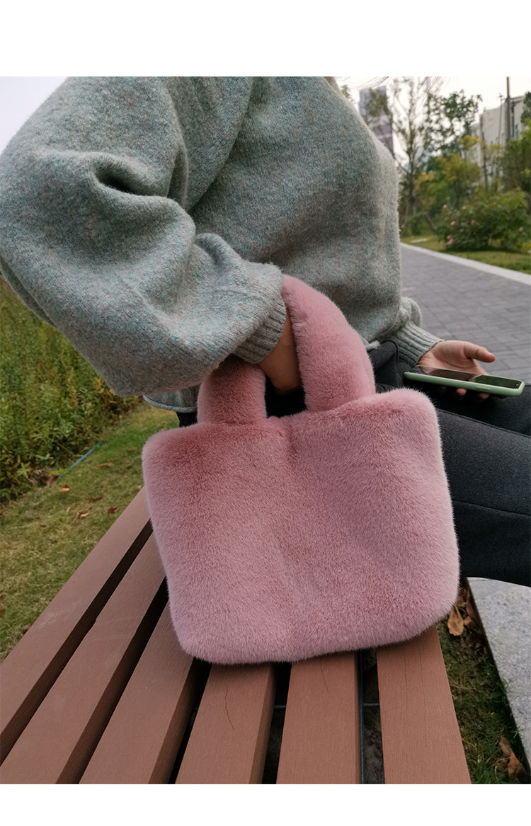 Fur Bucket Handbag