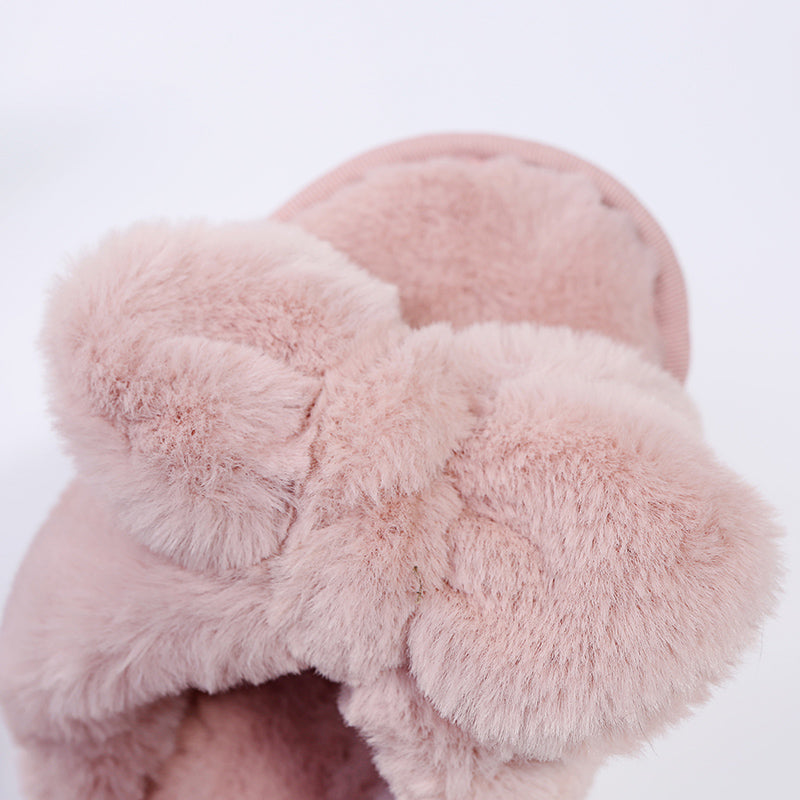 Fur Knot Slippers