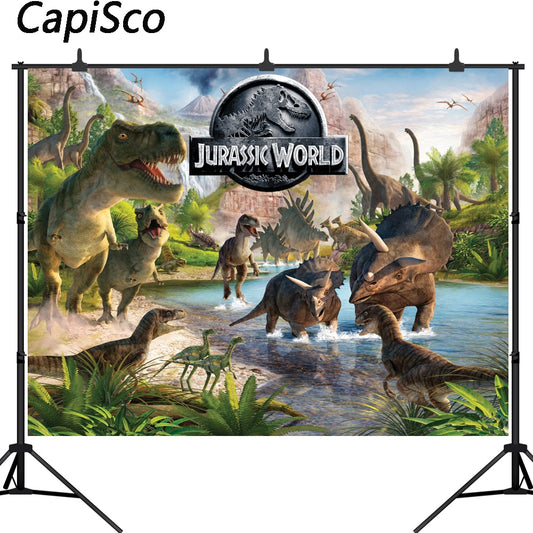 Jurassic World Dinosaur Park Backdrop