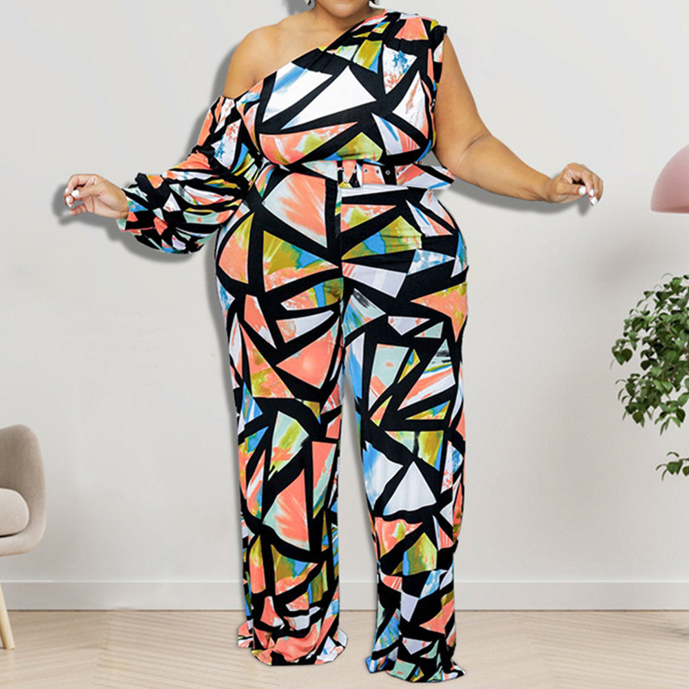 Abstract Art Jumpsuit XL-5XL